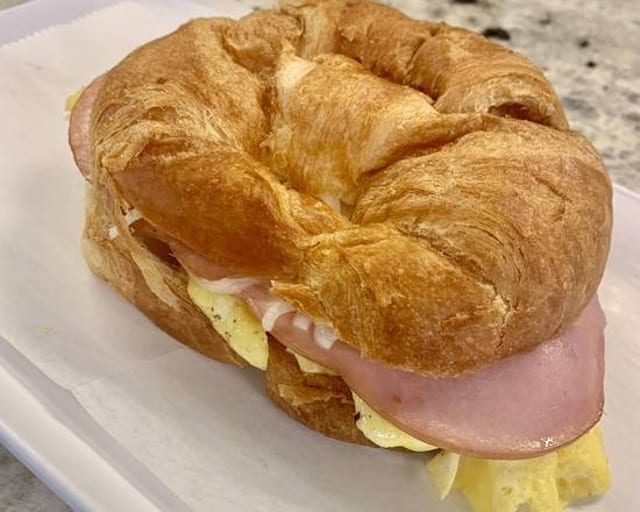 Ham, egg & cheese Croissant.